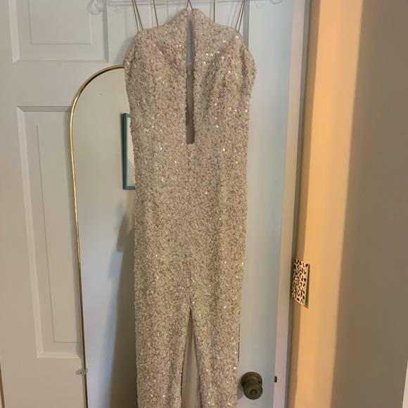 Aidan Mattox beaded sequin gown / dress - Picture 6 of 6